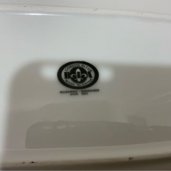 Set 3 Bia Cordon Bleu Red Dragon Stoneware Platter 2 platters 14.5" x10" one 9x6 - Picture 7 of 16